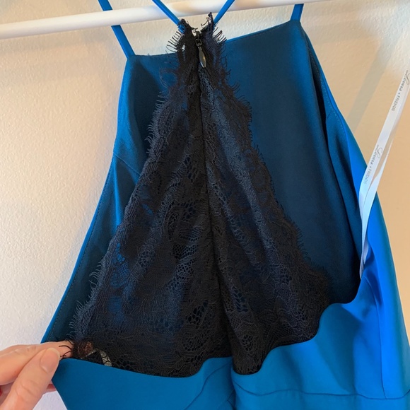 Lovers + Friends Small Cerulean Blue Lace Trimmed Dress - Picture 5 of 9